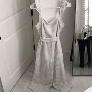 Forever 21 Pinstripe Summer Jumpsuit